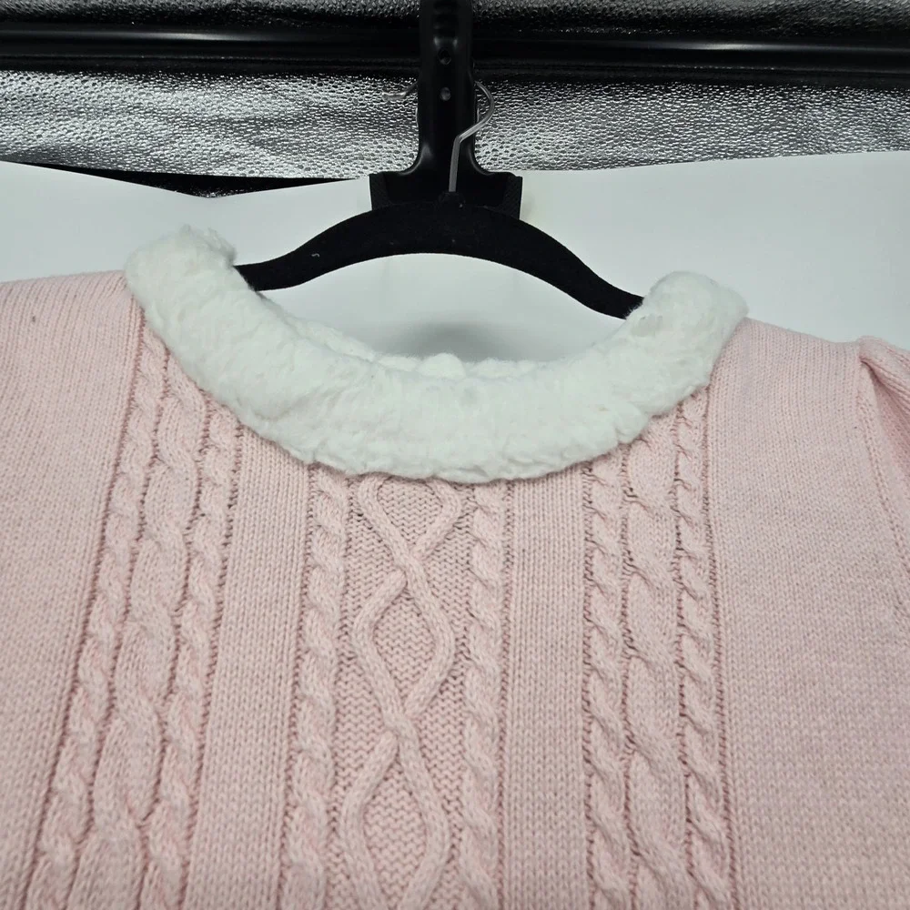 Gymboree‎ Gingerbread Man Cable Knit Sweater Dress Girls Sz 10 Holiday Christmas